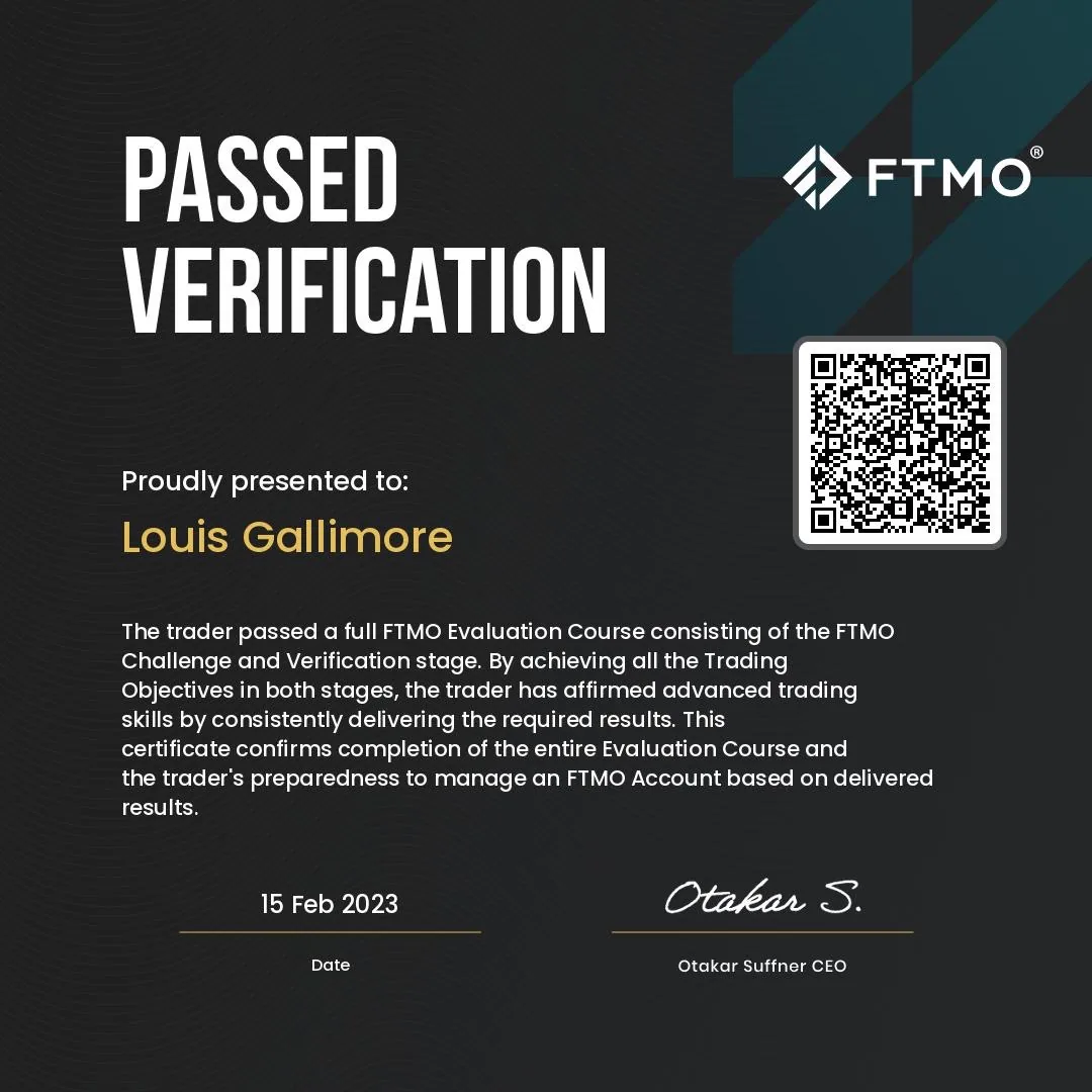 FTMO Passed verification