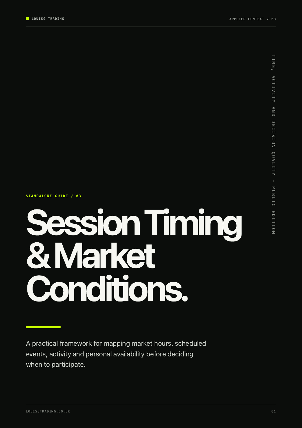 Session Timing & Market Conditions cover